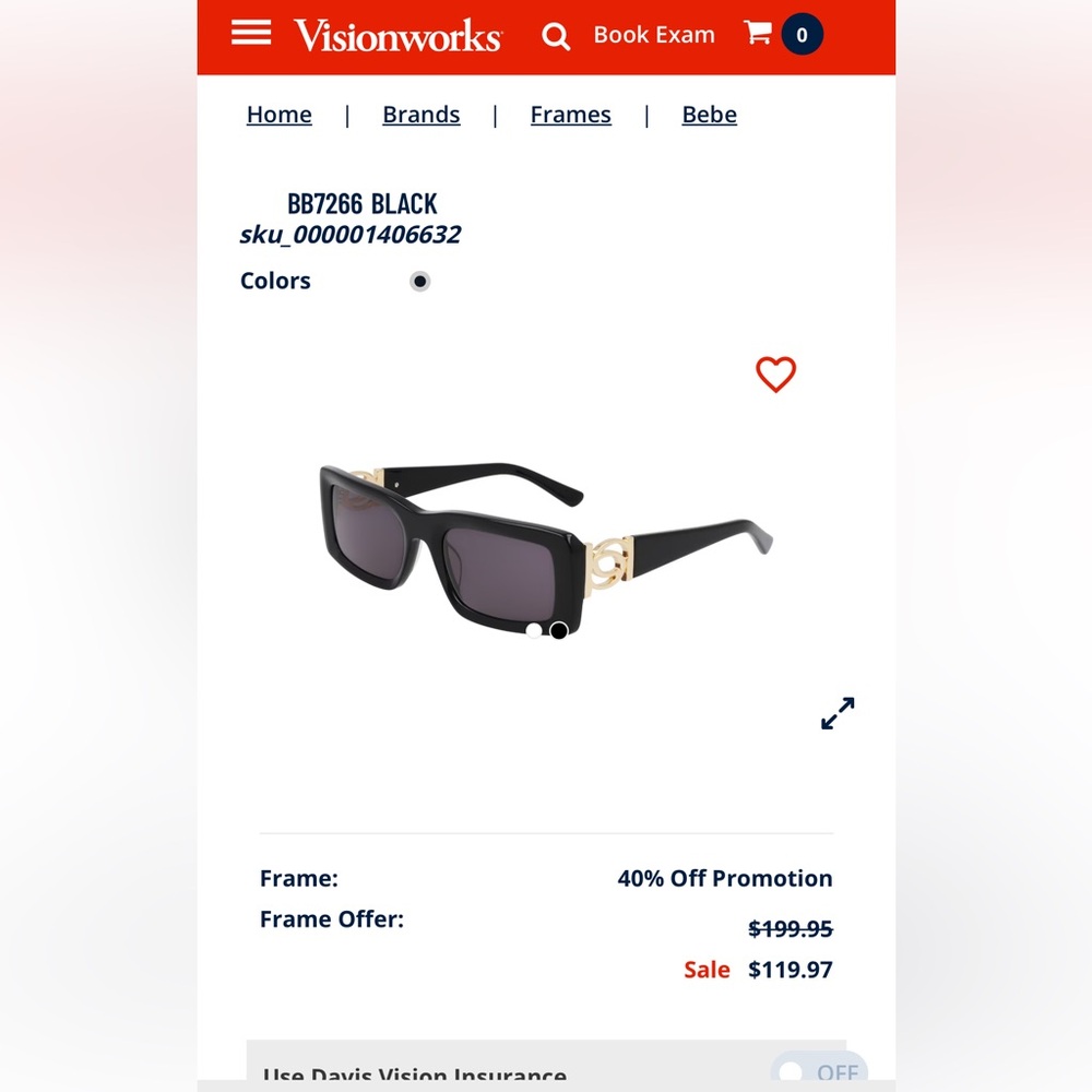 New Bebe sunglasses